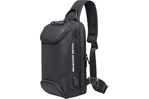 OZUKO Sling Backpack Sling Bag for Men Crossbody Backpack Waterproof Casual Shoulder Bag with USB Charging Port