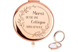 CDIXLMUZ Idée Cadeau Collegue De Travail Femme Cadeau Départ Collègue Travail Cadeaux Pour Collègues Miroir De Poche Cadeau Collègue Femme Cadeau Retraite Depart Collegue De Travail Cadeau De Départ Collègue