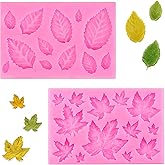 Gativs 3-teiliges Blätter Fondant Formen Set - Silikonformen Für Kuchen Deko