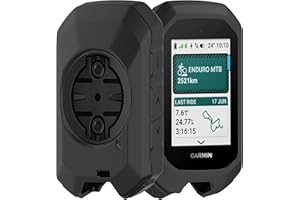 FDHYFGDY Custodia Compatibile con Garmin Edge MTB Silicone Cover, Custodia Protettiva in Silicone - Accessori Bici GPS per Custodia Protettiva Garmin Edge MTB (Nero)