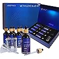 HXOGYUB Methylene Blue Powder Kit, 8 Gram, Third-Party Tested 99+%, USP Grade Compliant, Brain Health Dietary Supplement for Humans, No Formaldehyde, Including Measuring Cups and Funnel
