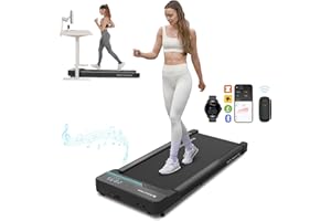 Mobvoi Home Tapis de Course, Walking Pad, Tapis de Marche électrique, sous Le Bureau, 1-6 km/h, Tapis de Course compacts, 2,25 CV, Tapis de Course Portable, avec télécommande, écran LED