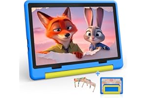 Laptok Tablet para Niños 10 Pulgadas, Tablet Infantil Android 15 Octa-Core, 20GB RAM 64GB ROM, Pantalla IPS HD 1280×800, Batería 5000mAh, Control Parental, WiFi 6 Bluetooth 5.4, Azul