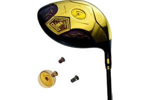 Japan Wazaki Cyclone IIIs Titanium Close Face Draw Driver Golf Club with Headcover,14K Gold Finish,11.5 Degree,50g Graphite 260 CPM Shaft,Regular Flex,500cc unconfirming Size,High COR Maraging Steel