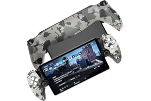 koiiko Console Replacement Shell for PS5 Portal, Protective Rear Shell Case and Front Grip Case with Non-Slip Coating (Camouflage)