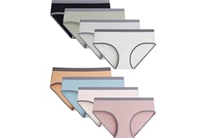 Adorel Braguitas Algodón Ropa Interior para Niñas Pack de 8