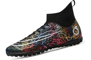 AMLCWZ Bottes de Football Chaussures de Football Haut de Gamme pour Hommes Chaussures d'entraînement athlétique à l'extérieur Chaussures de Football pour garçons Chaussures de Sport Kicks Professionnelles