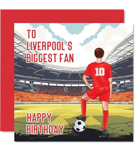 Carte D'Anniversaire Liverpool FC Officiel: Achetez En Ligne En Promo