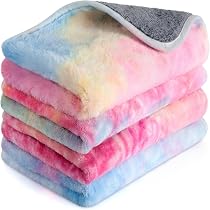 4 Stück Wendbare Fleece Haustier-Bettmatten, 33x47 Cm, Für Hamster, Meerschweinchen & Kleine Tiere, Waschbar