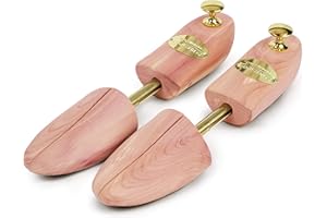 Schlesinger Premium Women's Shoe Tree Made of Fine Cedar Wood for Optimal Shoe Care. Queen Model. Size 36-41 in Silver or Gold.