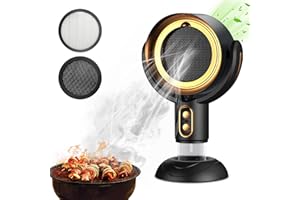 Mostop Tragbare Dunstabzugshaube,USB Desktop Dunstabzugshaube mit 2 Geschwindigkeiten,abnehmbarem und waschbarem Filter,kabellose Desktop-Dunstabzugshaube für Indoor BBQ,Hot Pot