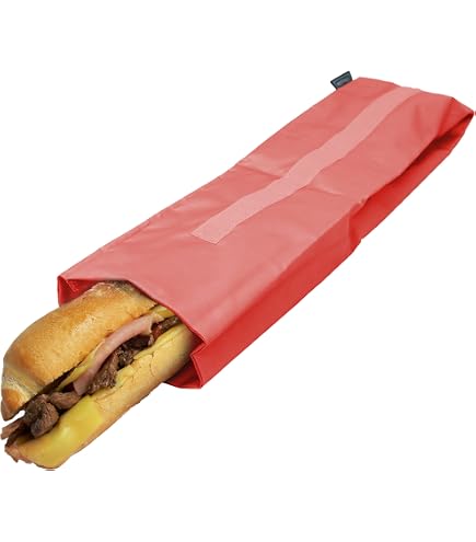 Nerthus FIH 1190 borsa termica sandwich nera porta panino riutilizzabile ecologica lavabile ideale per lavoro picnic spiaggia