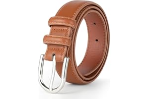WELROG Kids Belt for Boys and Girls - Boy's Black PU Leather Belt for School Uniform Jeans Classic Belt for Boys Age 6-10