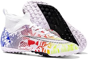 sudorun Scarpe da Calcio Uomo Bambino Turf Scarpe da Calcetto Indoor Ragazzino Ragazzo AG FG TF Calzature da Calcio Allenamento Scarpe Outdoor