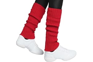 HatStar Sexy Women's Leg Warmers Neon Stockings Knitted Leg Warmers Girls Leg Warmers Accessory for 80s 80s Theme Parties Carnival for Dancing Aerobics Costume