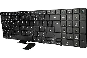 ‎VHBW vhbw Tastatur Keyboard QWERTZ kompatibel mit Acer Aspire 7745G, 7745ZG, 7745Z, 7750G, 8935, 8935G, 8940 Notebook - Schwarz, mit Nummernblock
