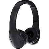 Amazon Basics Volume Limited Wired Over-Ear Headphones for Kids with Two Ports for Sharing, Black