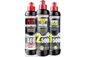 MENZERNA Heavy Cut Compound 400, Medium Cut Polish 2500 och Super Finish 3500