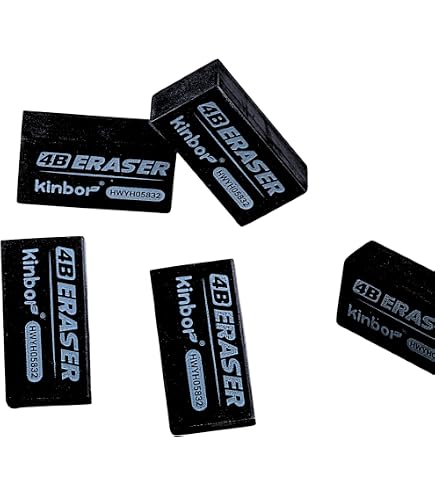 Tombow MONO Black Erasers 40-Pack - Small Size For Clean Paper Erasing