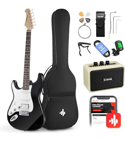 Guitare Électrique Rocktile Pro HB100-SB Vintage Sunburst - Semi-Acoustique Avec Humbuckers