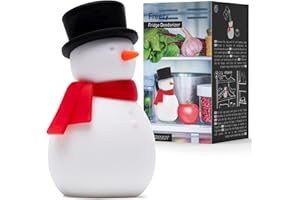 Peleg Design Freezy Deodorante per frigorifero, elimina gli odori, simpatico contenitore per bicarbonato di neve, riutilizzabile, in silicone, gadget da cucina per la casa