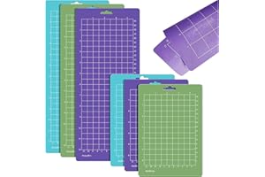 PEIYEE 6pcs Tapis de découpe,tapis de découpe plastique 4,5 "x 12" + 4,5 "x6,5" / tapis de coupe durable antidérapant standard