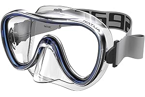 SEAC Natua Masque Monoverre en Silicone pour Plongée sous-Marine et en Apnée Mixte