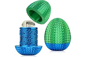 SYLVAFUSION Mystery Egg Puzzle Box, Money Puzzle Box for Cash, 3D Maze Gift Box with Hidden Compartment for Cash, Treasures, Reusable Surprise Money Holder for Birthdays, Christmas, Easter, Halloween