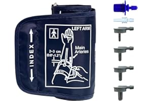 Kleine Blutdruckmanschette mit 6 Größenanschlüssen, ISFORU Kindergröße Ersatzmanschette geeignet für 17-22CM Arm, kompatibel mit Omron Blutdruckmessgeräten