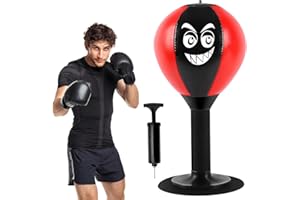 BRISKORE Punchingball Tisch, Funpunch Rage Bag Schreibtischboxsack Tool Mini boxsack Boxing Gadgets Desktop-Boxsack Stress Buster mit Saugnapf Strapazierfähiger Ball zum Stressabbau