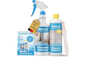 ‎ABACUS ABACUS® Schimmelentferner Spray & Gel mit Pinsel, Antischimmelspray mit Hafteffekt gegen Schimmel, extrem starkes Anti-Schimmel-Gel entfernt Schimmel, Pilze & Stockflecken in Minuten! (7819)