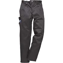 Pantalon Combat Femme Portwest - Noir, Taille XXL, 5 Poches, Taille élastique, Travail Décontracté