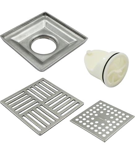 SPORTARC Edelstahl-Abflussabdeckung Für Dusche & Balkon – 9 Größen, Verstopfungssicher