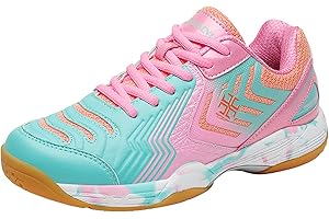 ZHENSI Women's Badminton Shoes Soft Non-Slip Lightweight Indoor Sports Sneaker
