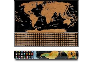 Mapa Mundi Rascar, Hillylolly Mapa de Rascar Mundo, Mapas del Mundo 3D, para Marcar Viajes, Haciendo Mapas (Bandera nacional)