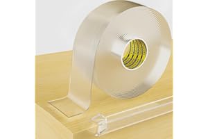 ‎MILEQEE MILEQEE Kantenschutz Transparent,40mm×5m Extra Stark Transparent Selbstklebend Eckenschutz und Kantenschutz, Verbreiterung Nano Spurloses Klebebänder,für Kühlschranks, Sinks, Glastisch Möbel