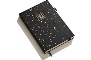 DeDe Bee Agenda 2025 2026 Settimanale Diario Scuola A5 Planner, 18 Mesi da Luglio 2025 a Dicembre 2026 (Nero)