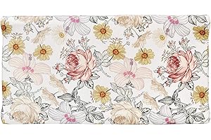 SH-RuiDu Changing Pad Cover, Super Soft Breathable Floral Changing Table Sheet Infant Changing mat Cover for Baby Boys Girls (Flowers)