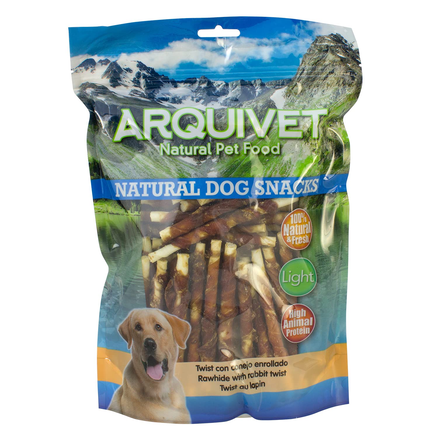 Arquivet - Twist con Conejo Enrollado 13 cm - 1 Kg