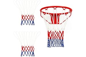 2 PCS Filet Basket en Polyester, Filet Panier Exterieur Résistant, Remplacement Durable pour Panier de Basket Extérieur, Usage Intérieur et Extérieur