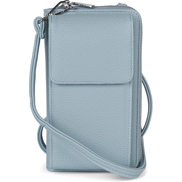 SH Leder Jana G269 Sac Bandoulière Cuir Véritable Multifonction Pour Femmes - Téléphone Jusqu'à 6.8"