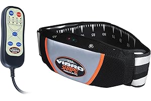 VINTEKY Vinteki, Vibro Shape original – Banda reductora de masaje con efecto sauna – Banda adelgazante vibratoria con sistema de calor, moldeadora de abdominales