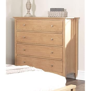 Edward Hopper Oak Chest Of Drawers 4 Drawer Chest With Deep