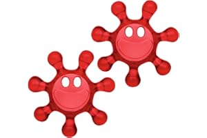 Koziol SUNNY Drehverschlussöffner 2 Stück – Flaschenöffner für PET-Schraubverschlüsse von Mehrwegflaschen | Ergonomisch, Spülmaschinengeeignet, Ideal für Senioren & Kinder (rot)