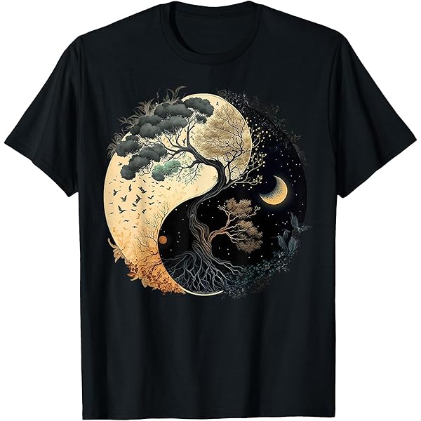 Yin Yang Watercolor Asian Tai Chi Meditate Harmony in Motion