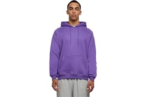 Urban Classics Blank Hoodie Uomo Felpa con Cappuccio Grigio Scuro Regular