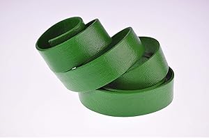 ‎ESNADO esnado Lederband, Lederriemen Flach. 1 Meter. Breite/Farbe: wählbar (Breite: 20 mm, Grün) | ECHTES Leder | pflanzlich gegerbt | Schmuck, Armbänder, Basteln, Dekorieren, DIY, Mittelalter