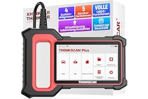 ‎THINKCAR OBD2 Diagnosegerät, ThinkScan Plus S6 Diagnosegerät Auto Mit AutoVIN, 2024 Auto Auslesegerät Mit 4 Systemdiagnosen (ECM/ABS/SRS/TCM)+5 Servicefunktionen (Oil/SAS/EPB/TPMS/ETS) -Lebenslang Kostenlos