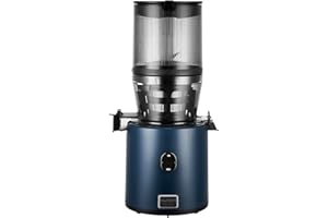 Hurom | Extractor H330P - Zumos más saludables, sabrosos y sin desperdicios, extractor de zumo Premium, limpieza fácil y rápida, alto rendimiento de jugo, tecnología de exprimido lento - Deep Blue