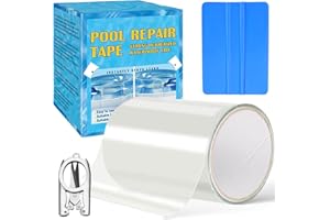ASTICERS Pool Patch Repair Kit, Underwater Pool Patches Kit for Various Pool Surfaces, Inflatable Patch Repair Kit for Air Mattress, Swimming Pool, Bounce House, Tent, Floats and Inflatable Toys (10 x 152cm)